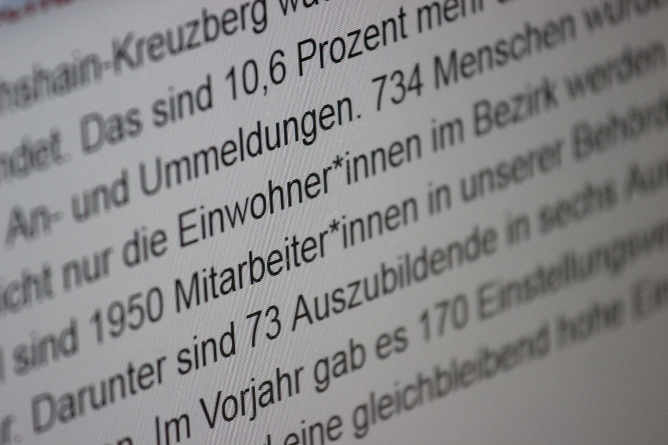 Initiative will Genderstern aus Zürcher Stadtverwaltung verbannen, © Keystone-SDA