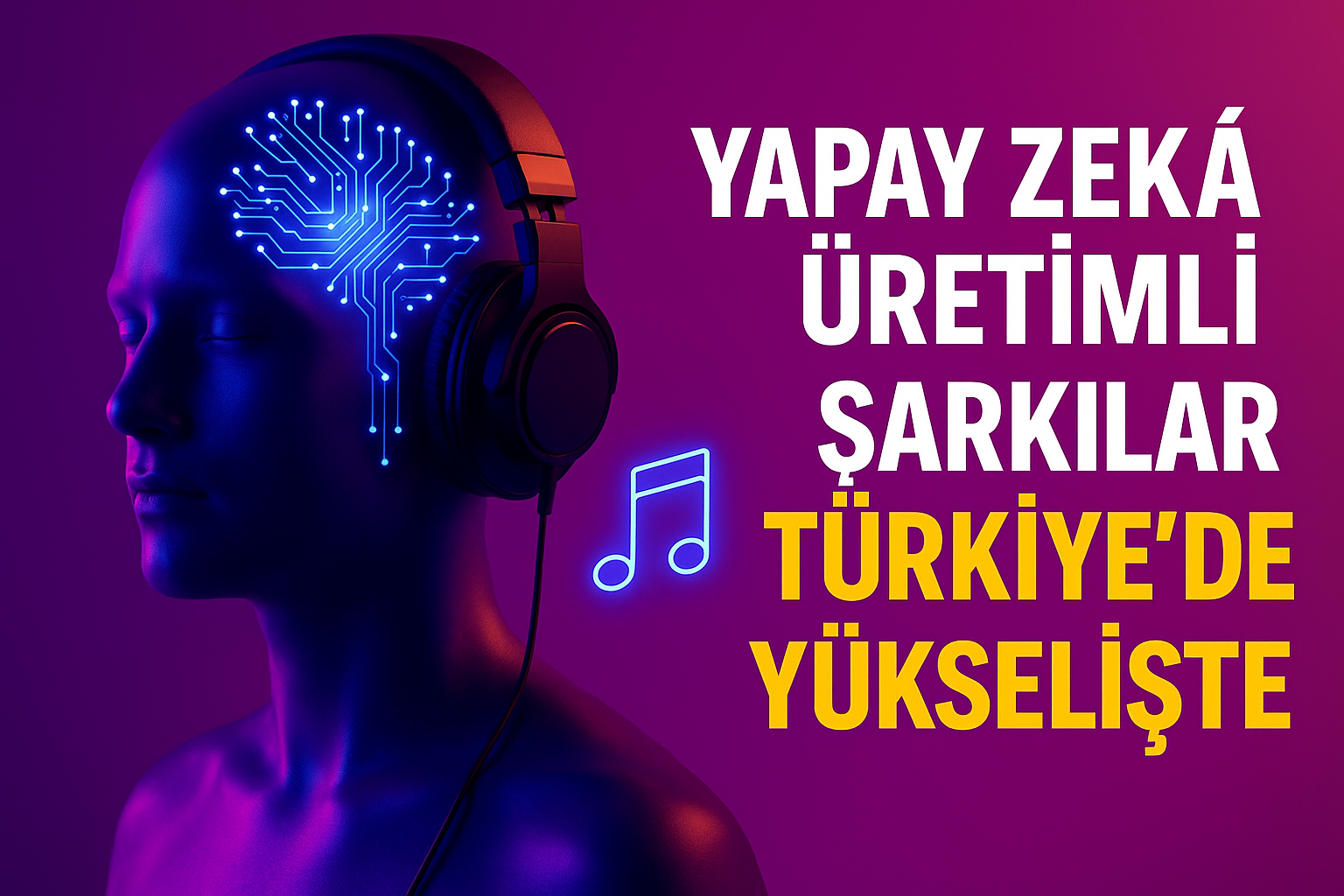 🎧 YAPAY ZEKÂ ÜRETİMLİ ŞARKILAR TÜRKİYE’DE YÜKSELİŞTE, © Chat GPT
