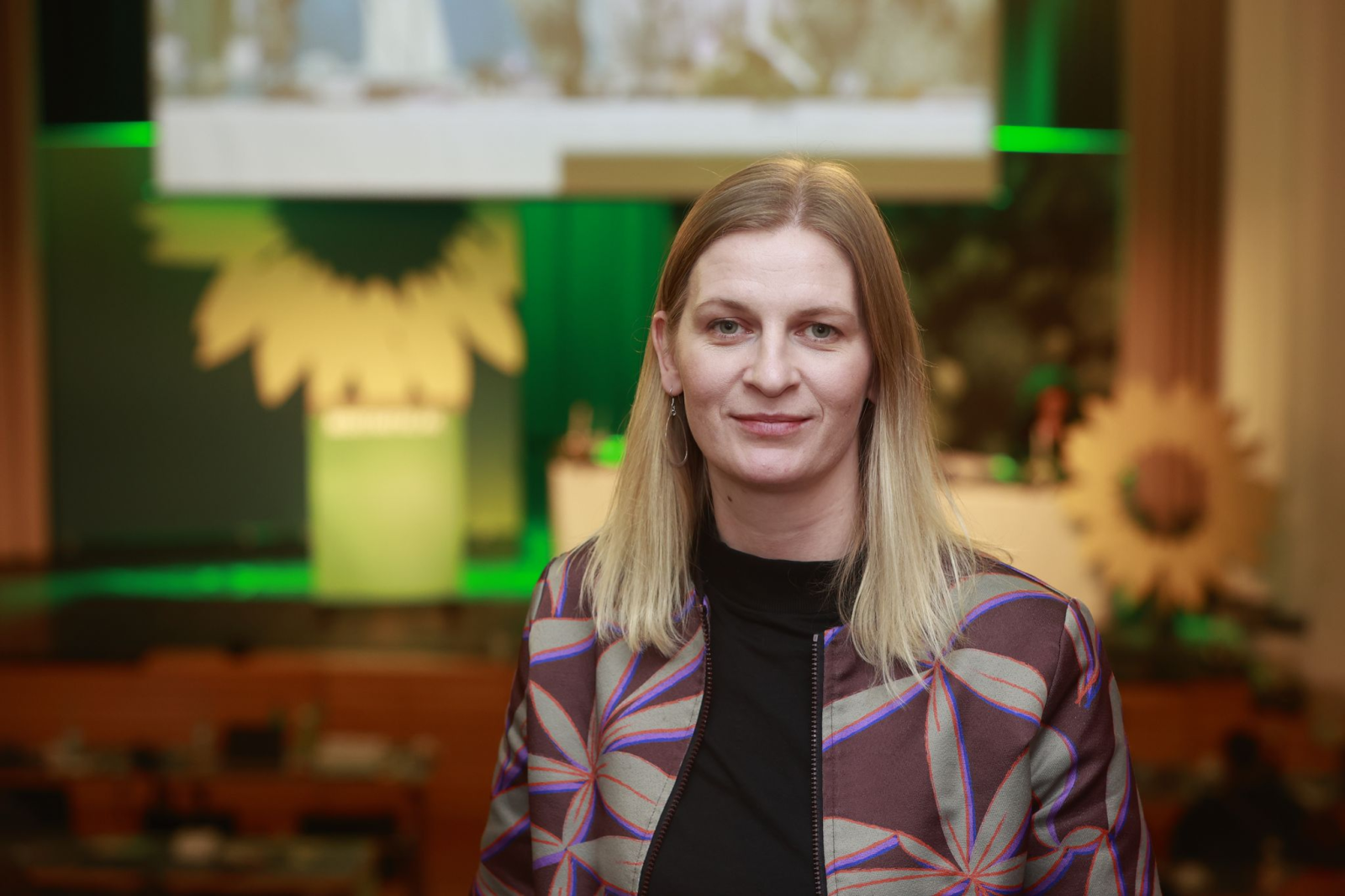 Die Thüringer Grünen-Politikerin Madeleine Henfling fordert ihre Partei auf, eine Vision für Ostdeutschland zu entwickeln. (Archivbild) , © Matthias Bein/dpa
