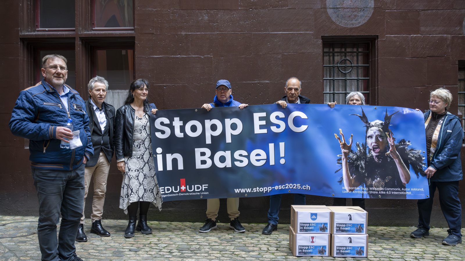 Referendum der EDU erzwingt in Basel Abstimmung über den ESC-Kredit, © Keystone/SDA