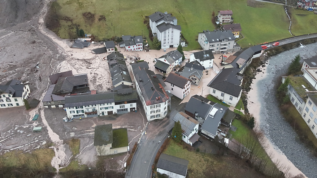 Evakuierte aus Schwanden GL können bis Ende Jahr nicht zurück, © Keystone/SDA