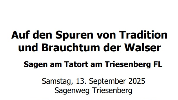 Auf den Spuren von Tradition und Brauchtum der Walser, © ZVG