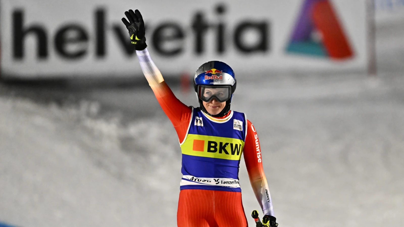 Zweiter Podestplatz für Fanny Smith innert 24 Stunden, © KEYSTONE/Jean-Christophe Bott Zweiter Podestplatz für Fanny Smith innert 24 Stunden, © KEYSTONE/Jean-Christophe Bott