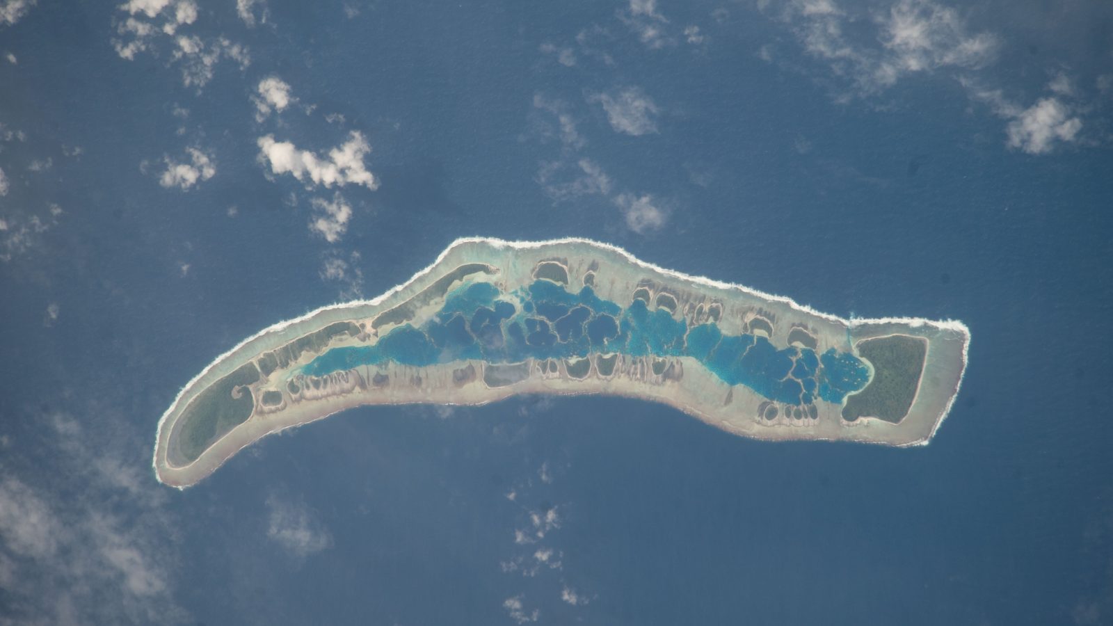 Millennium Island Atoll, welches zur Republik Kiribati gehört. , © Keystone / AP / Nasa