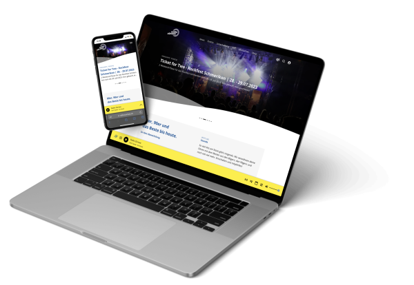 Your radio station, accessible from both mobile and desktop, © radiosphere