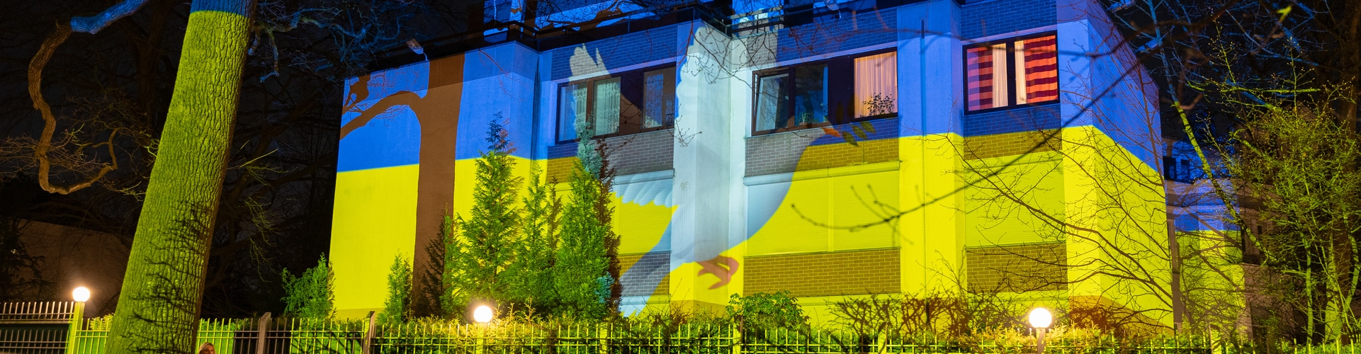 Haus mit ukrainischen Licht, © Radio Hamburg