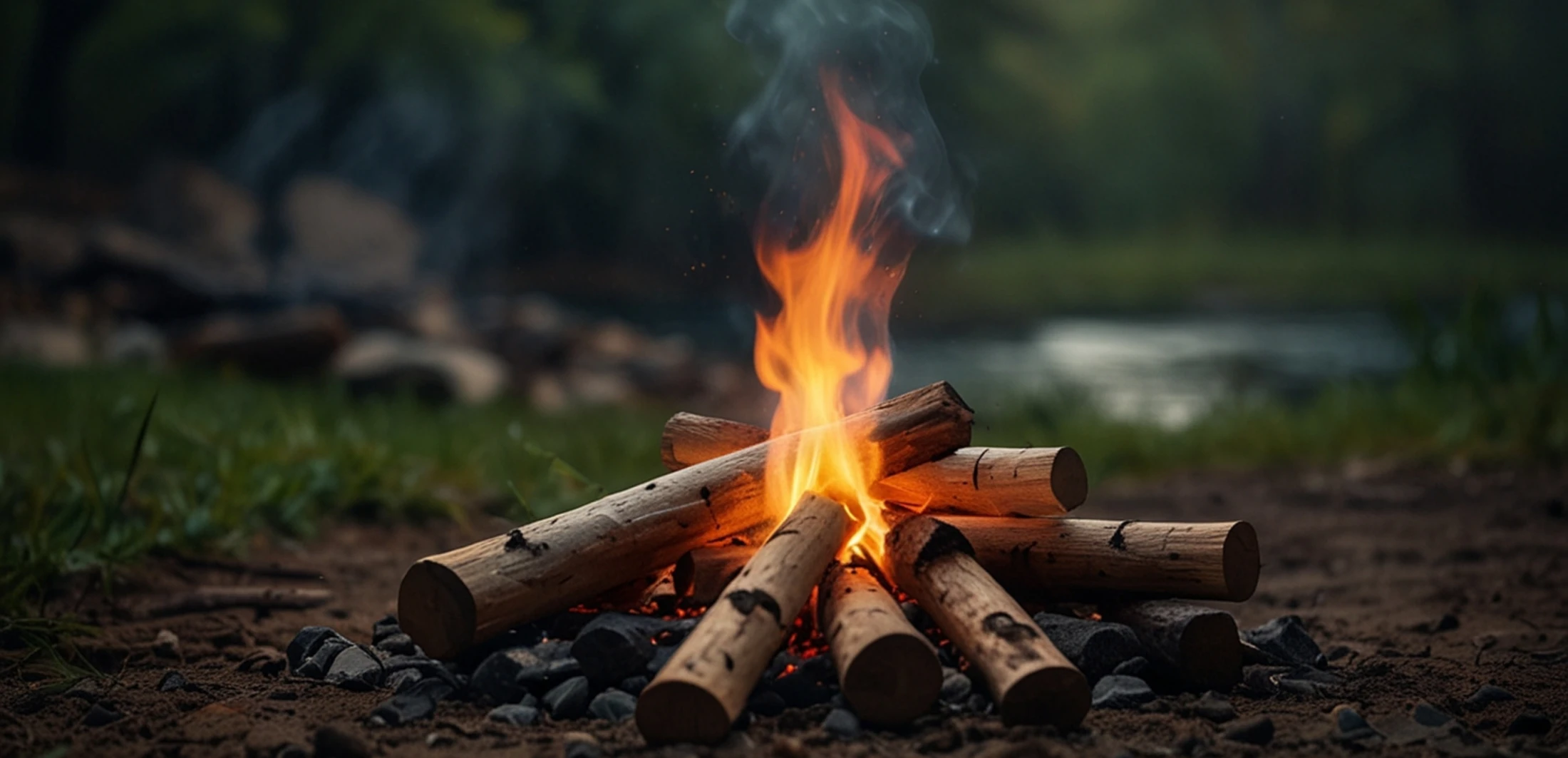 Lagerfeuer im Wald, © Shutterstock Lagerfeuer im Wald, © Shutterstock