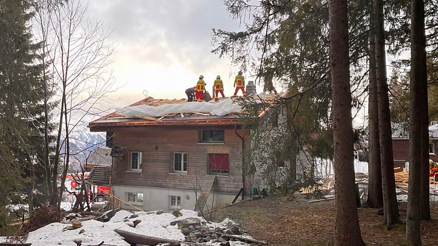 Zwei Brände im selben Haus in Amden, © Keystone