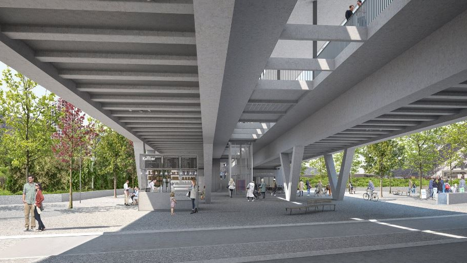 Spatenstich für Arbeiten am Bahnhof Chur West, © ZVG/ Rhätische Bahn AG