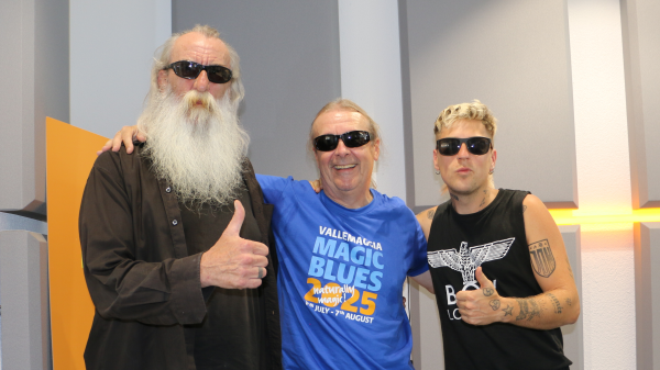 Andy Egert, Hank Davison & Johnny O'Hara bringen Coolness in die Schaffhauser Gassen, © Radio Munot