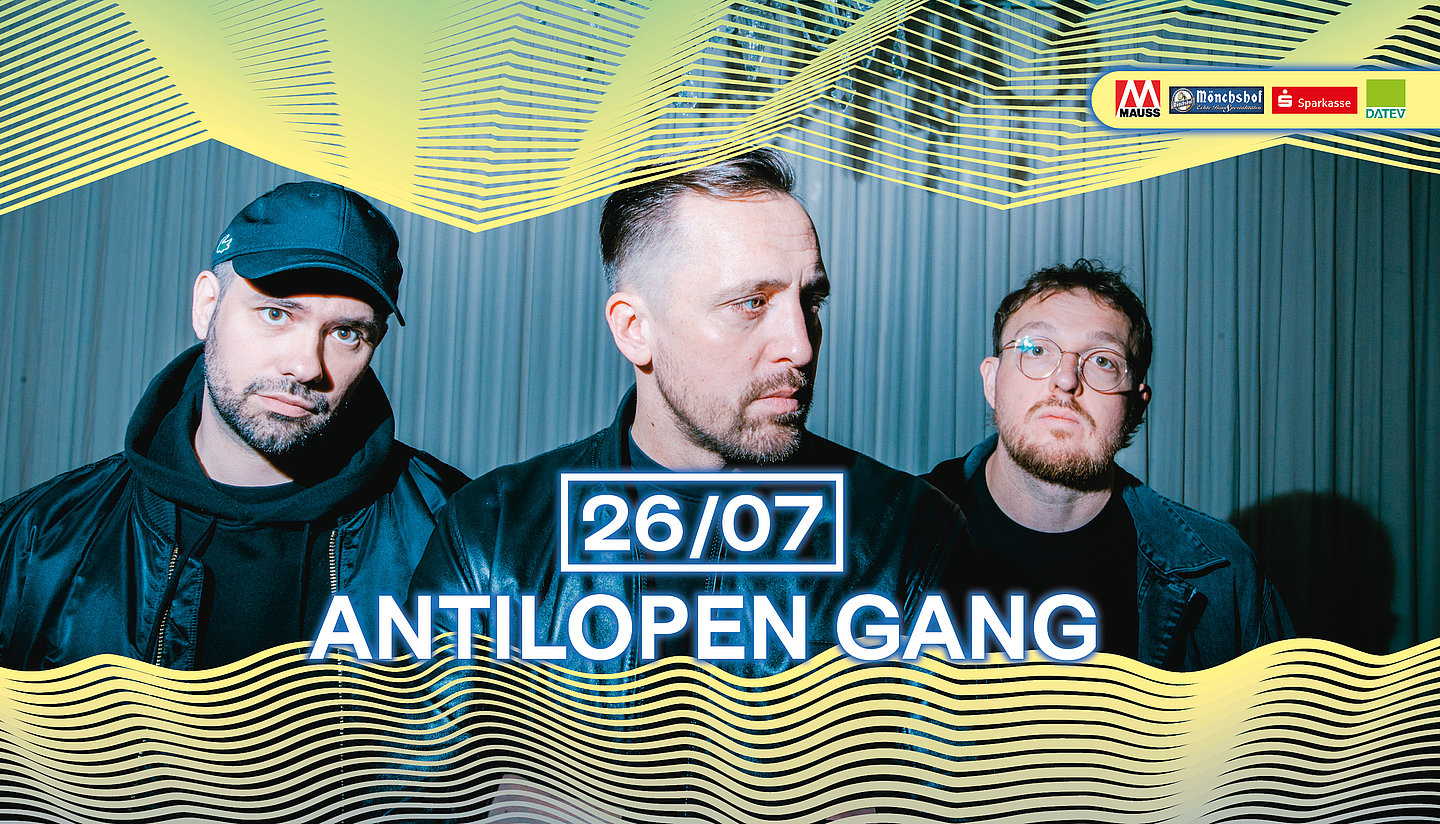 Antilopen Gang in Erlangen, © Antilopen Gang auf der Kulturinsel Wöhrmühle in Erlangen