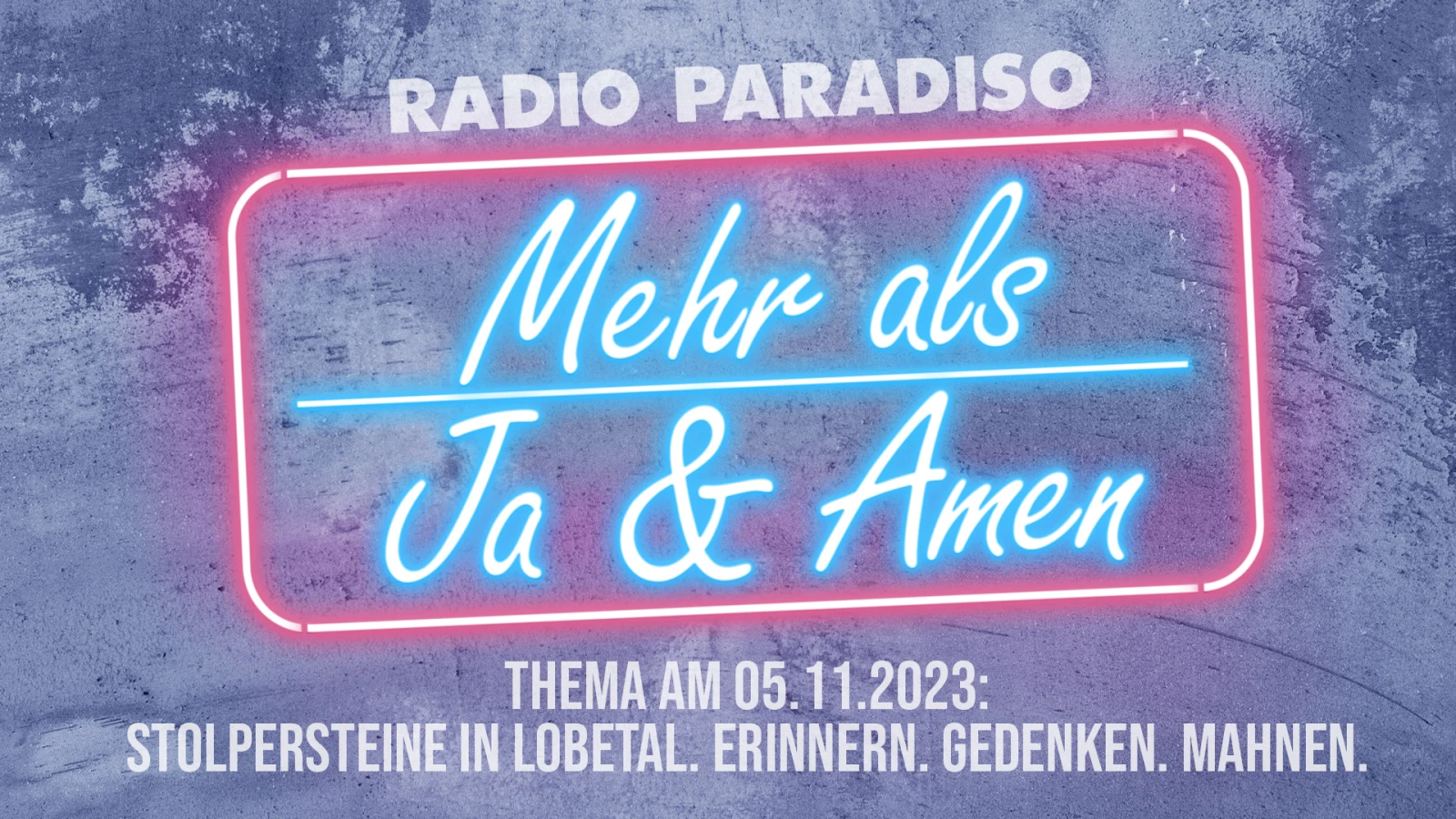 Mehr als Ja und Amen am 05.11.2023 Mehr als Ja und Amen am 05.11.2023