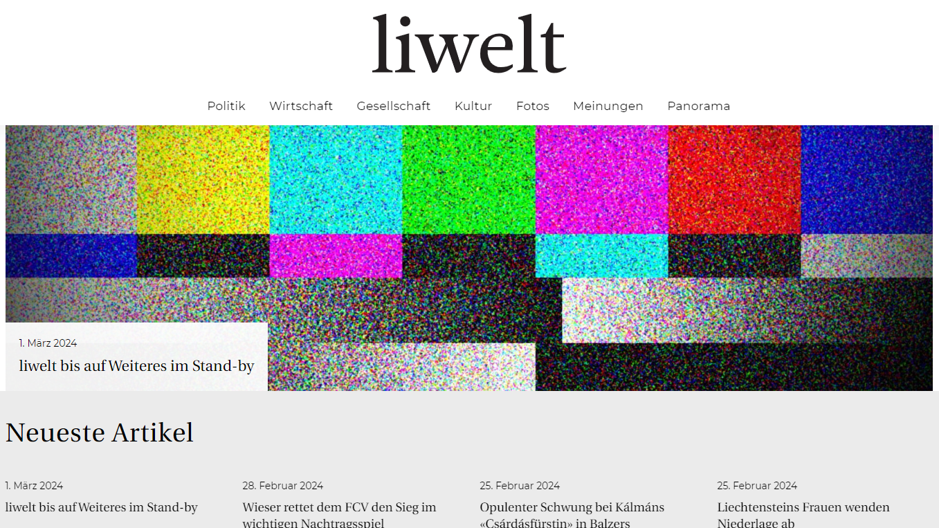 "liwelt" stellt wegen fehlenden Einnahmen Betrieb ein, © Screenshot/Radio Liechtenstein