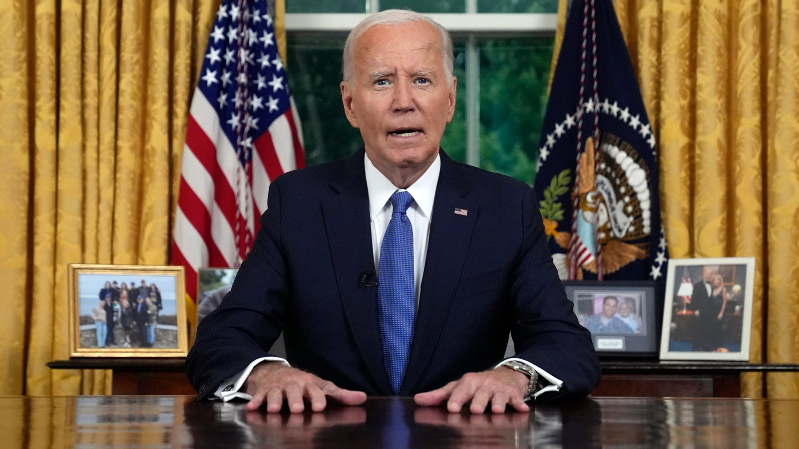 ABD Başkanı Joe Biden "İlerlemek için Kamala Harris" dedi, © dpa