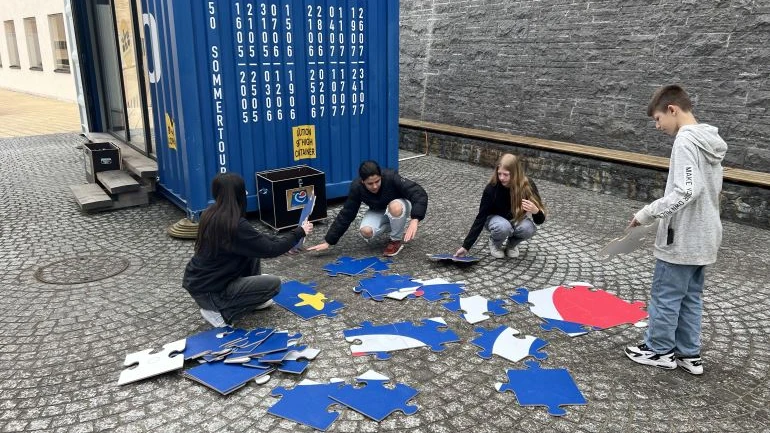 Schulklassen testen Wissen über Europarat, © ZVG Schulklassen testen Wissen über Europarat, © ZVG