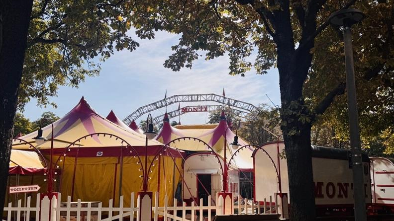 Zirkus Monti Aufbau Basel 2025, © Radio Basilisk 