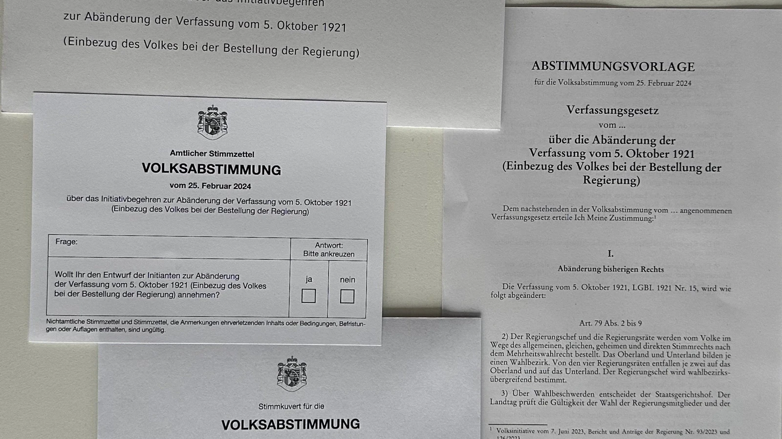 "Volkswahl der Regierung" ist deutlich abgelehnt worden, © Radio Liechtenstein "Volkswahl der Regierung" ist deutlich abgelehnt worden, © Radio Liechtenstein