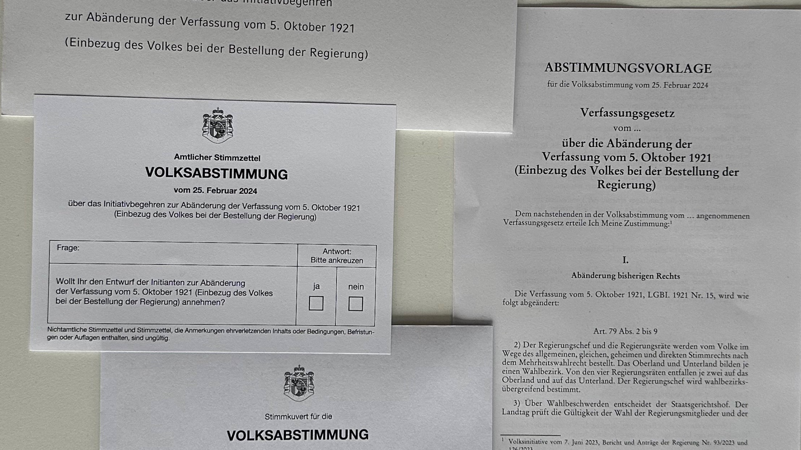  "Volkswahl der Regierung" ist deutlich abgelehnt worden, © Radio Liechtenstein