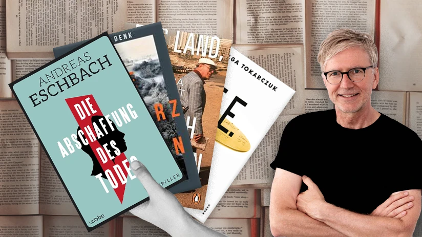 © ' Die Abschaffung des Todes' (Lübbe),'Die Schwarzgeherin' (Droemer), 'Das Land, das ich dir zeigen will' (Penguin), 'E.E.' (Kampa) | Collage: egoFM © ' Die Abschaffung des Todes' (Lübbe),'Die Schwarzgeherin' (Droemer), 'Das Land, das ich dir zeigen will' (Penguin), 'E.E.' (Kampa) | Collage: egoFM