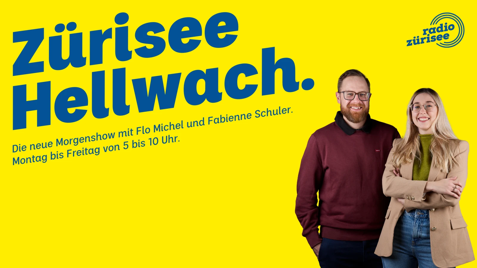Gut aufstehen mit Flo Michel und Fabienne Schuler, © Radio Zürisee AG Gut aufstehen mit Flo Michel und Fabienne Schuler, © Radio Zürisee AG