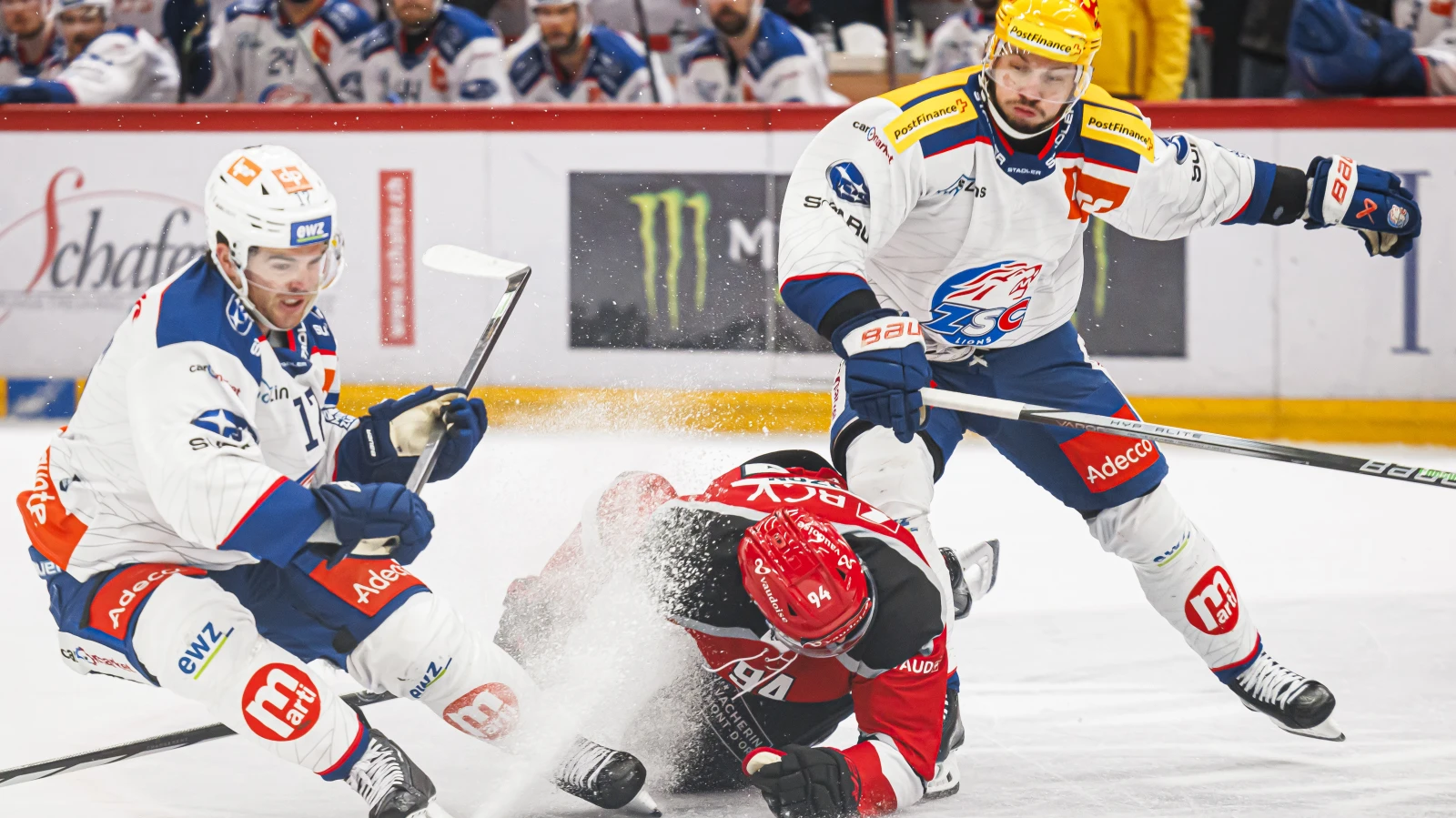 Lausanne erzwingt gegen ZSC Lions eine Finalissima, © KEYSTONE/Valentin Flauraud Lausanne erzwingt gegen ZSC Lions eine Finalissima, © KEYSTONE/Valentin Flauraud