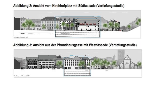 © Mögliche Tiefgarage beim neuen Kirchhofplatz. Quelle: Stadt SH.