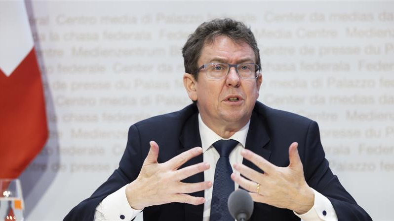 Umweltminister Rösti zu Volks-Nein, © Keystone Peter Klaunzer