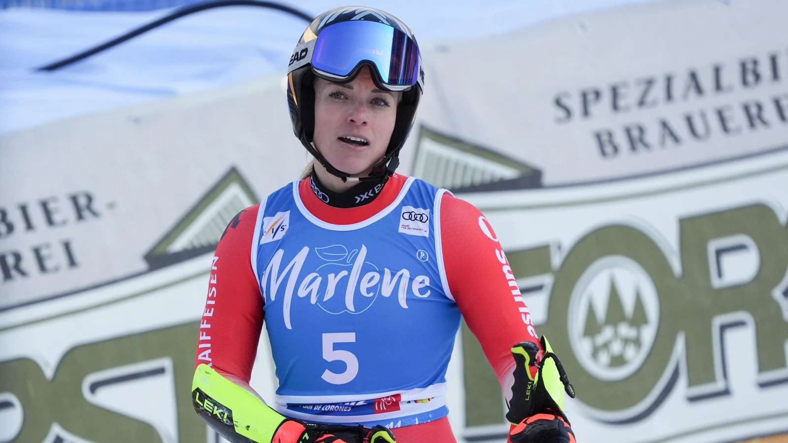 Gut-Behrami zurück auf dem Podest, © Keystone / AP / Giovanni Auletta Gut-Behrami zurück auf dem Podest, © Keystone / AP / Giovanni Auletta