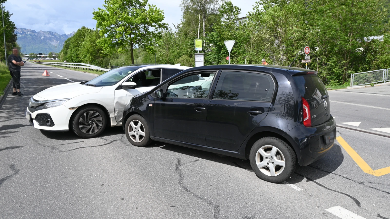 Ausweichmanöver verhinderte Kollision nicht, © Landespolizei Liechtenstein Ausweichmanöver verhinderte Kollision nicht, © Landespolizei Liechtenstein