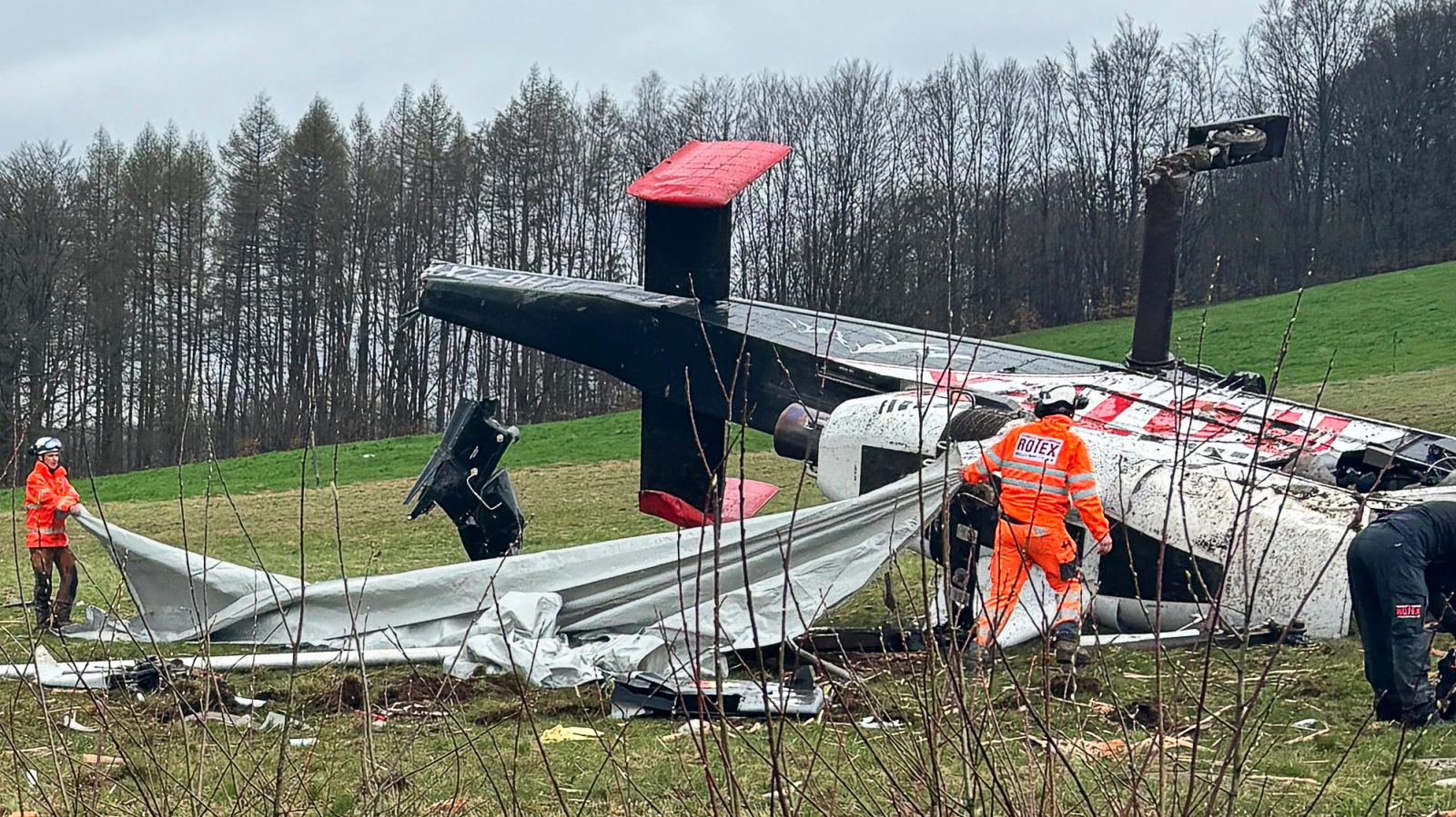 Ursache des Helikopterabsturzes ist noch unklar, © Keystone Ursache des Helikopterabsturzes ist noch unklar, © Keystone