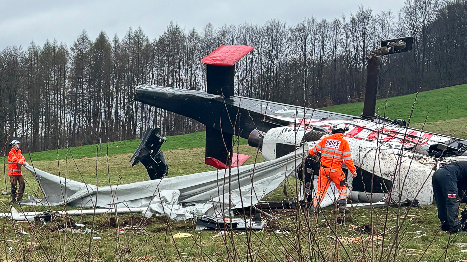 Ursache des Helikopterabsturzes ist noch unklar, © Keystone