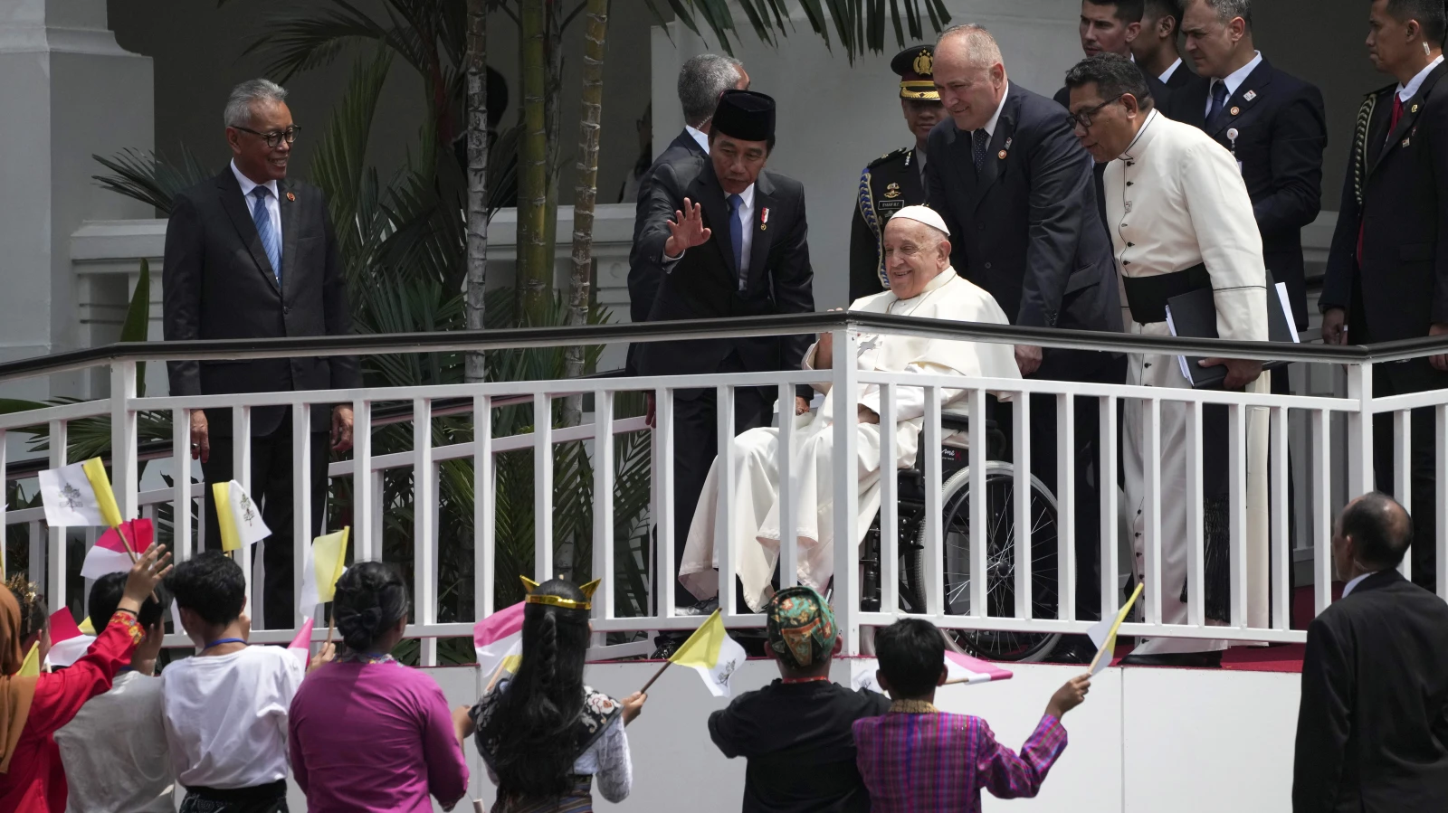 Papst Franziskus wirbt in Indonesien für Dialog, © EPA Fotograf: Achmad Ibrahim / POOL Papst Franziskus wirbt in Indonesien für Dialog, © EPA Fotograf: Achmad Ibrahim / POOL
