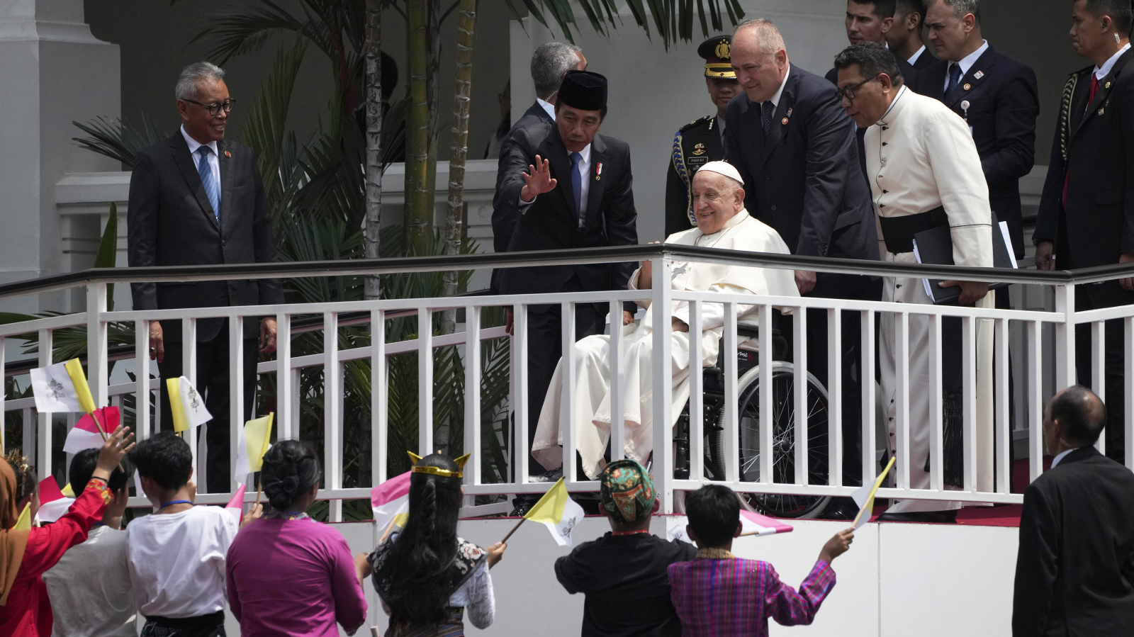 Papst Franziskus wirbt in Indonesien für Dialog, © EPA Fotograf: Achmad Ibrahim / POOL