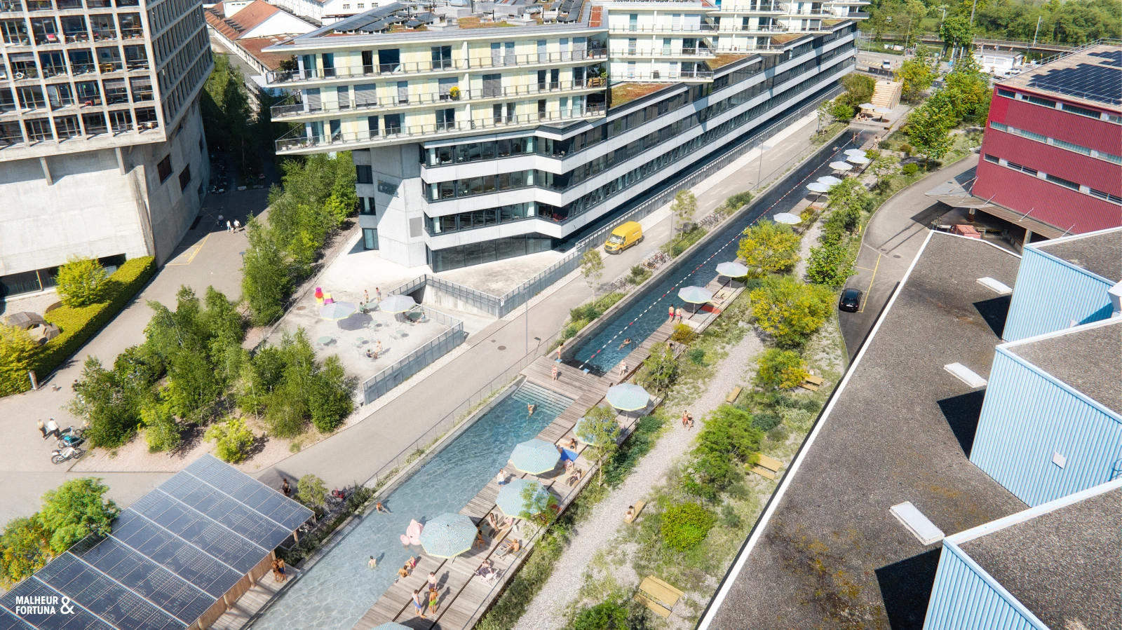 Schwimmverein freut sich über Naturbad-Pläne im Dreispitz, © cms-basel.ch Schwimmverein freut sich über Naturbad-Pläne im Dreispitz, © cms-basel.ch