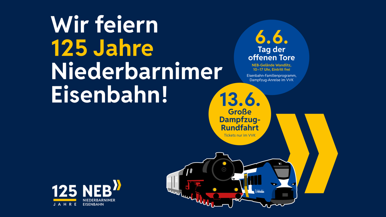 Radio TEDDY vor Ort zu 125 Jahre Niederbarnimer Eisenbahn