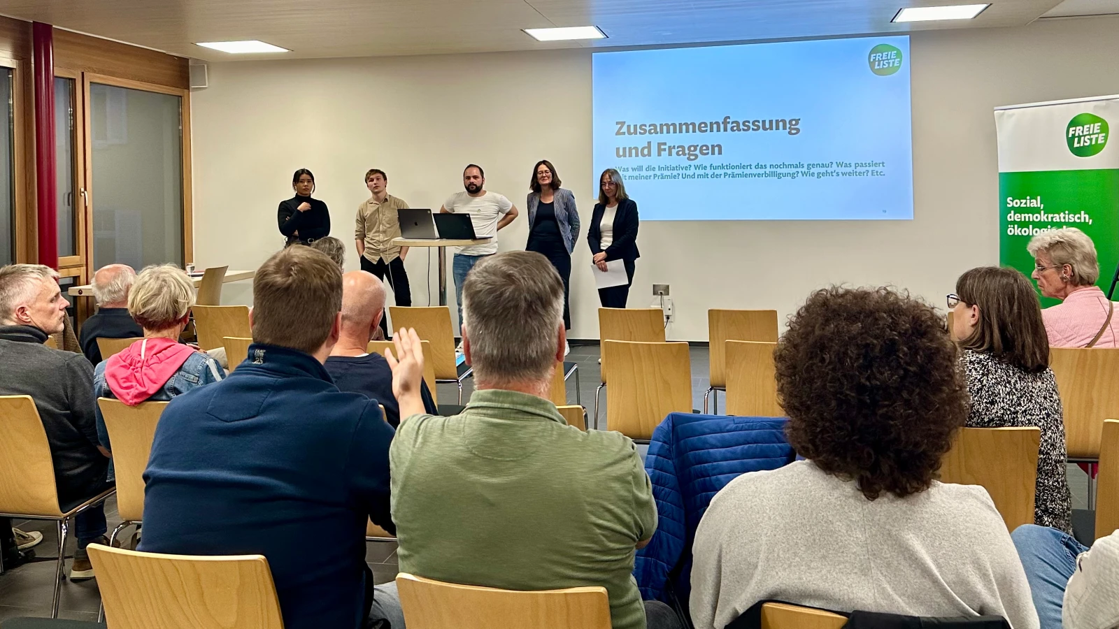 Initiative für erwerbsabhängige Krankenkassenprämie, © Radio Liechtenstein Initiative für erwerbsabhängige Krankenkassenprämie, © Radio Liechtenstein