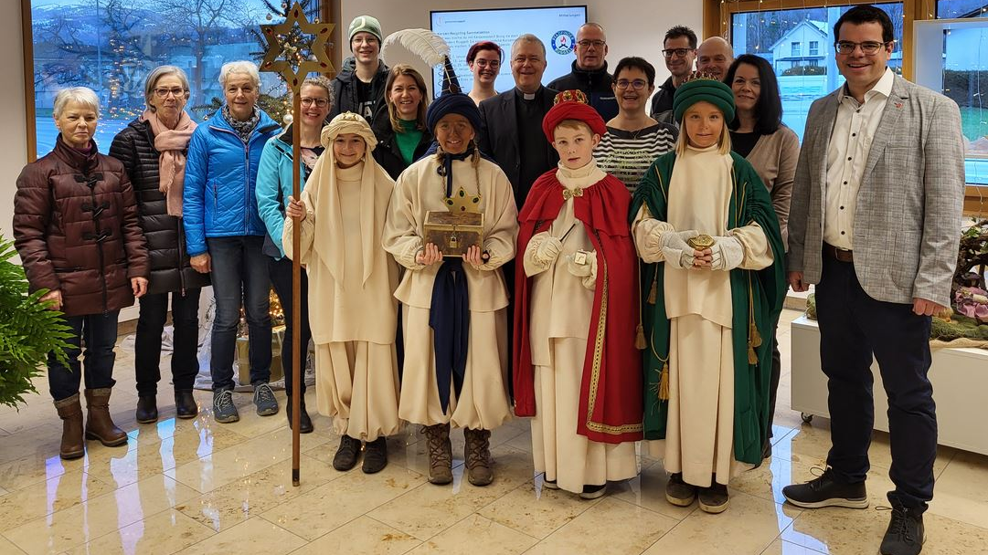 Sternsinger in Ruggell unterwegs, © ZVG/ Gemeinde Ruggell