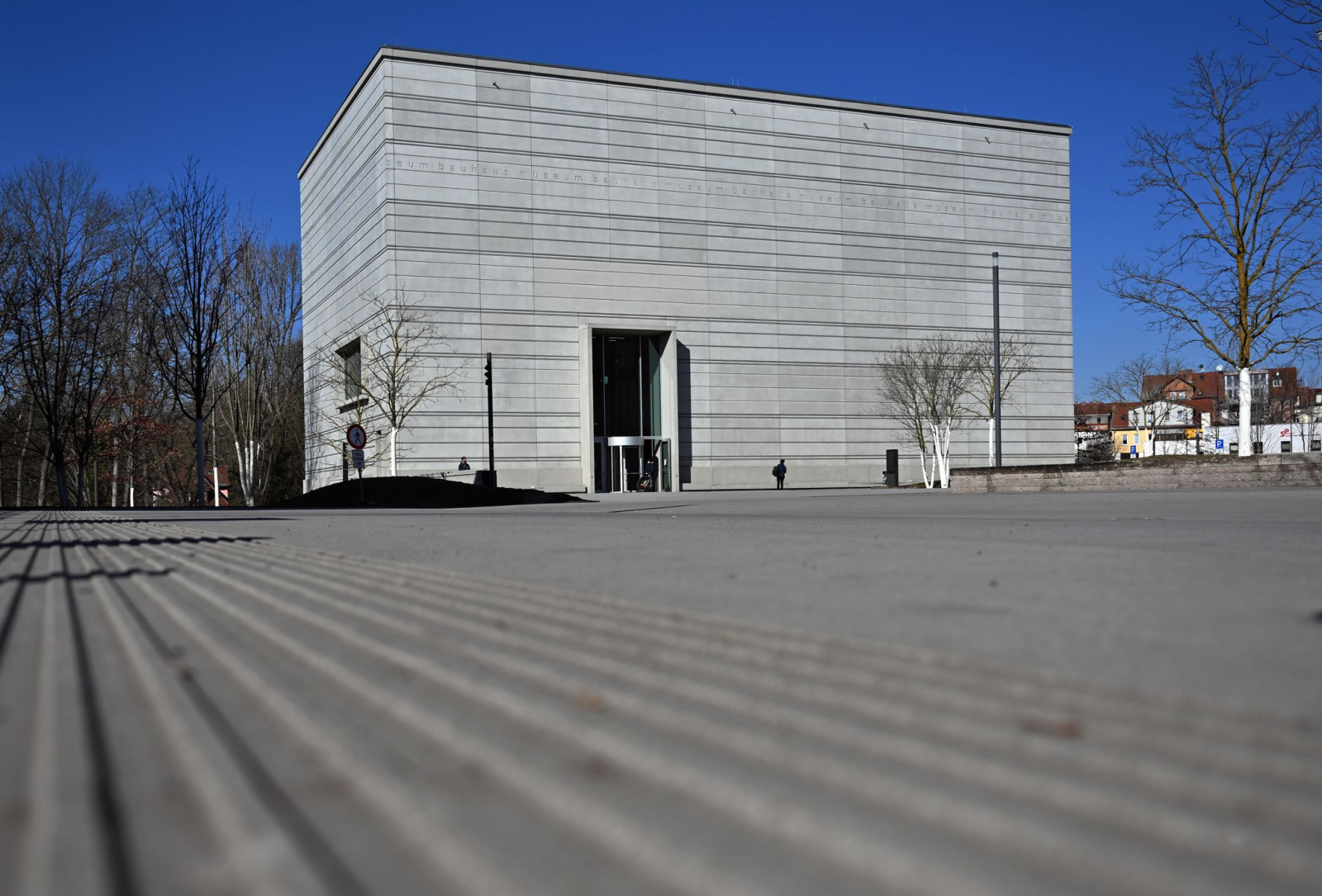 Blick auf das Bauhaus-Museum Weimar.