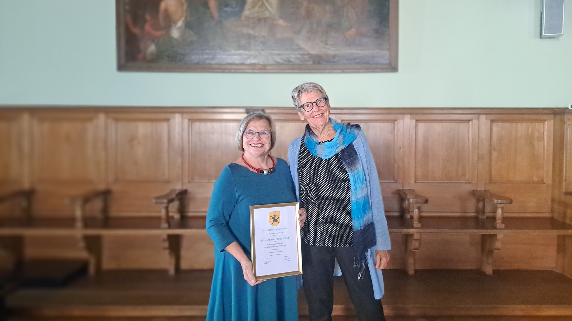 © Elisabeth Frischknecht Kind, Liselotte Flubacher v.L.n.R. quelle: Radio Munot