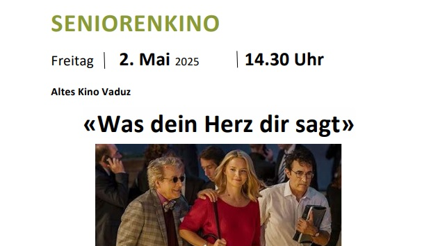 Seniorenkino "Was dein Herz dir sagt", © ZVG