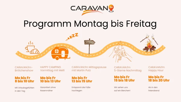 CARAVAN.fm Programm Montag bis Freitag CARAVAN.fm Programm Montag bis Freitag
