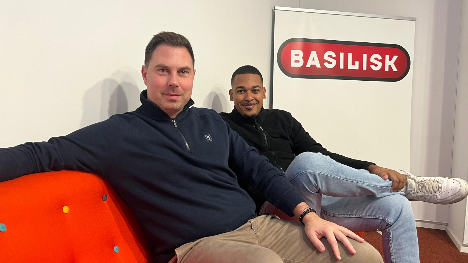 Stephan Gutknecht und Kevin Wandji Tchatat, © Radio Basilisk
