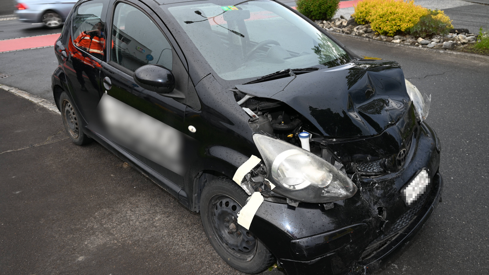 Auffahrkollision zwischen zwei Autos in Buchs, © Kapo SG