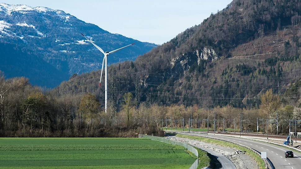 Chur stimmt für zweites Windrad, © Keystone (Archivbild) Chur stimmt für zweites Windrad, © Keystone (Archivbild)
