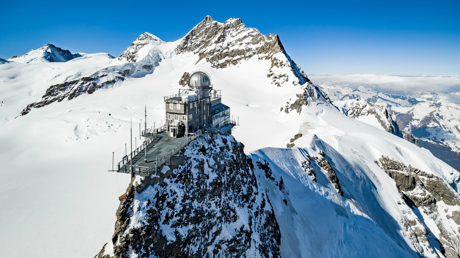 Wärmerekord auf dem Jungfraujoch, © Keystone/SDA Wärmerekord auf dem Jungfraujoch, © Keystone/SDA