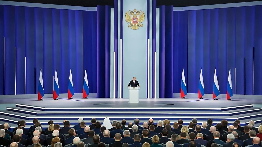 Putin hält Rede an die Nation, © Sergei Savostyanov/Pool Sputnik Kremlin/AP/dpa Putin hält Rede an die Nation, © Sergei Savostyanov/Pool Sputnik Kremlin/AP/dpa