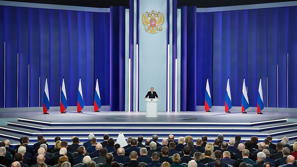 Putin hält Rede an die Nation, ©  Sergei Savostyanov/Pool Sputnik Kremlin/AP/dpa