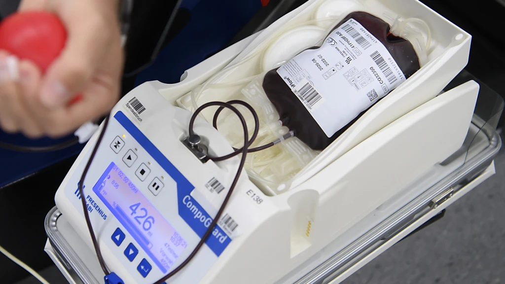 Versorgung mit Blutprodukten 2023 mehrheitlich stabil, © Keystone/SDA Versorgung mit Blutprodukten 2023 mehrheitlich stabil, © Keystone/SDA
