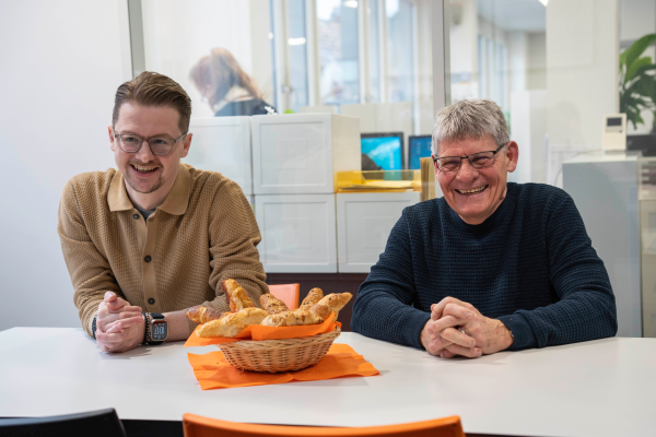 Jonas Mielsch, Leiter Weihnachtsaktion (links) und Ruedi Meier, Vereinspräsident Zündschnur (rechts), © Radio Munot