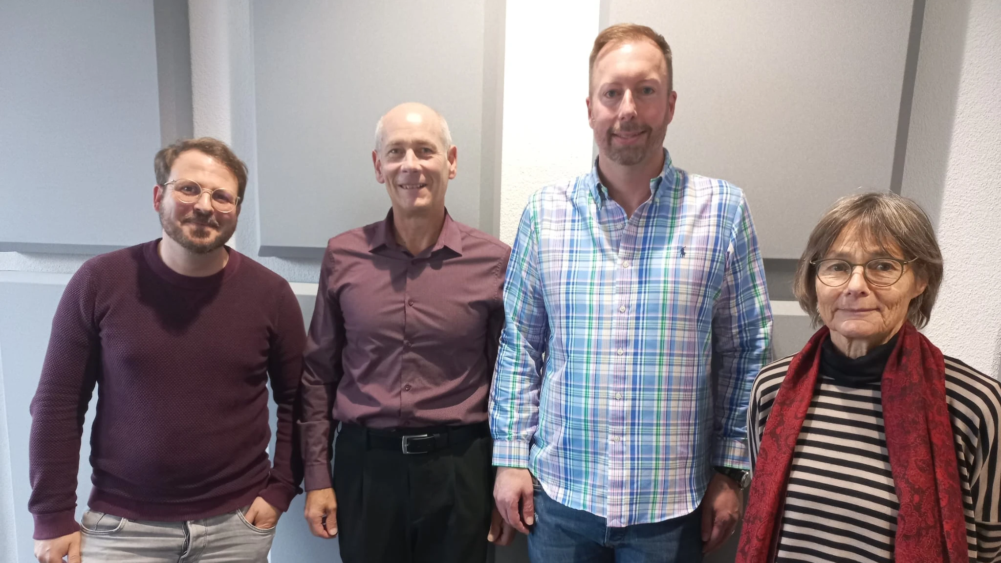 Sebastian Schmid, Martin Kessler, Robin Dossenbach und Martina Munz (v.l.). Sebastian Schmid, Martin Kessler, Robin Dossenbach und Martina Munz (v.l.).